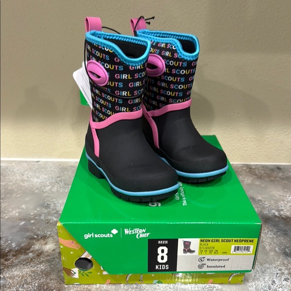 Western Chief Other - Western Chief Kids' Black and Pink Rain Boots